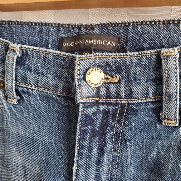 MODERN AMERICAN Denim Walking Shorts Pre-washed SAVANNAH High Wide Rhiannon 30 - Picture 4 of 11
